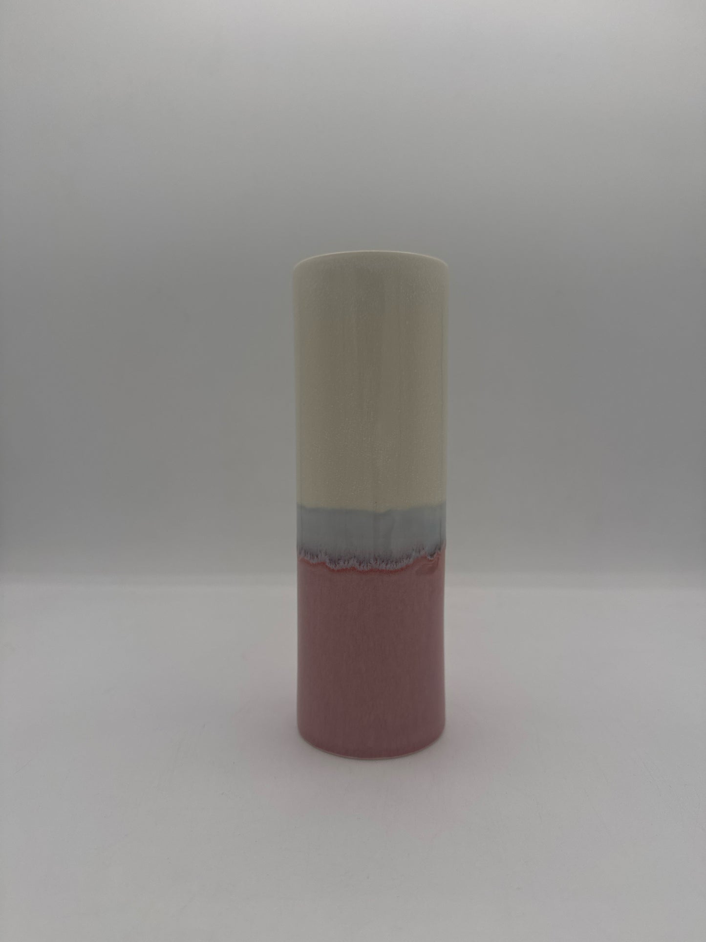 Pink & White Large Porcelain Vase