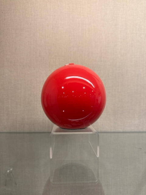 Meloria Lacquered Ball Candle Hand Finished in Coral
