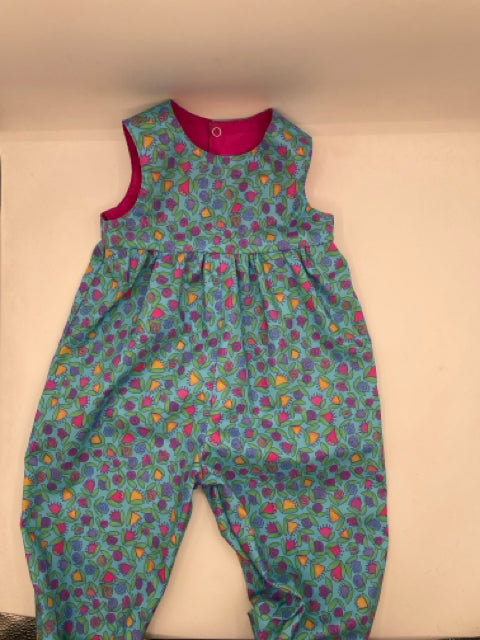 18-24 M Teal Floral Romper