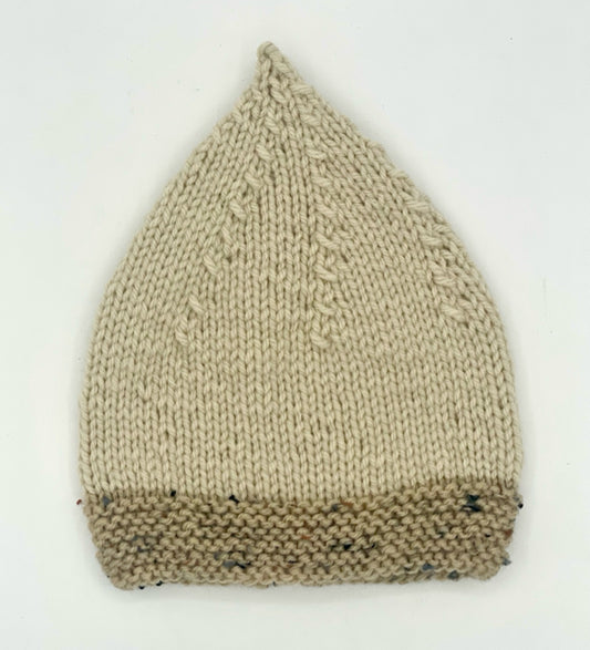12 M Oat Acrylic Baby Troll Knit Hat