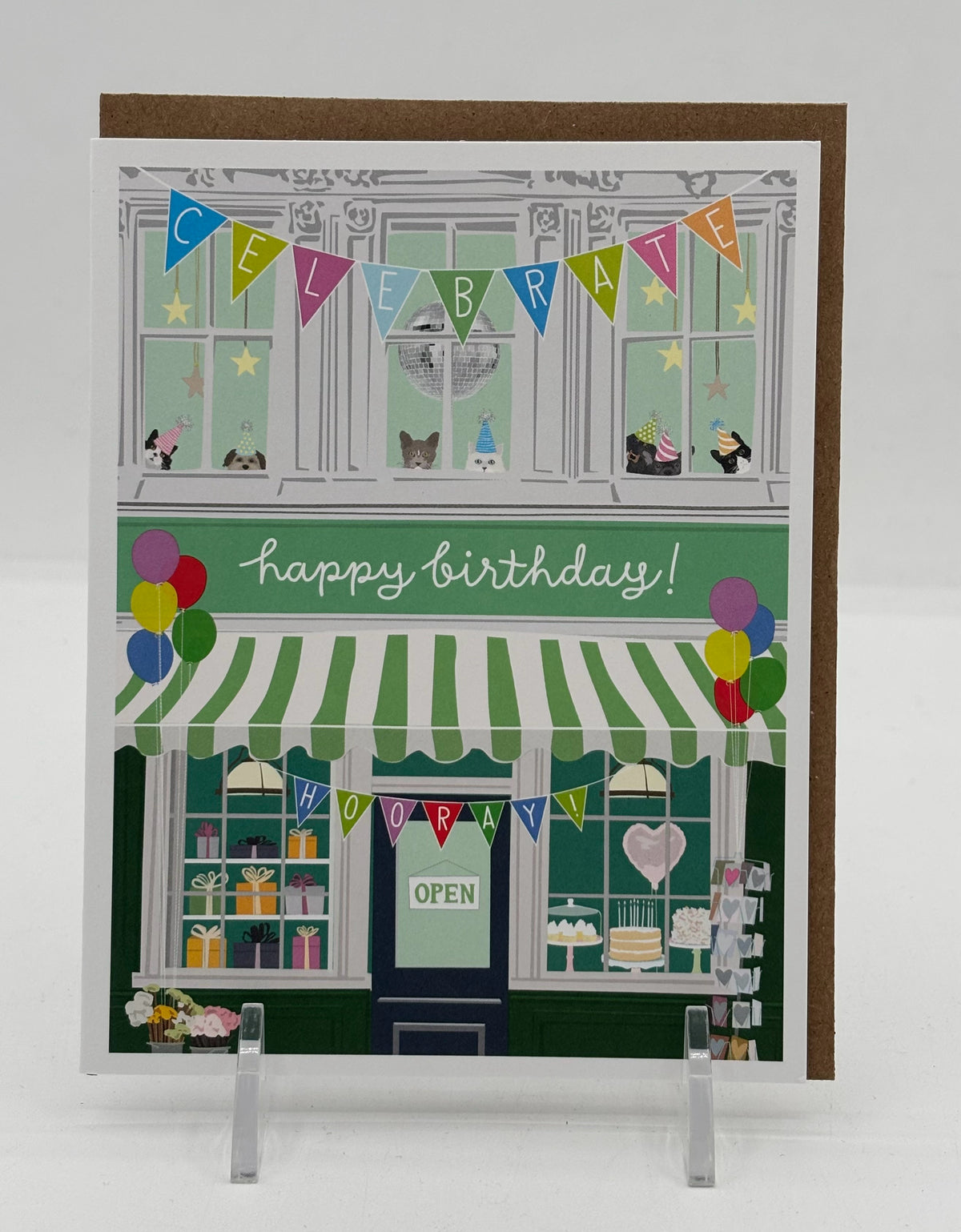 Upstairs Birthday Party Card