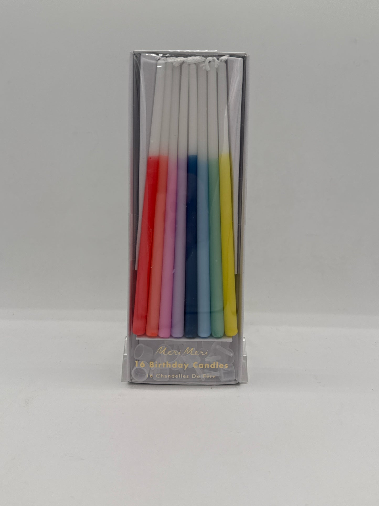 Rainbow Dipped Tapered Candles