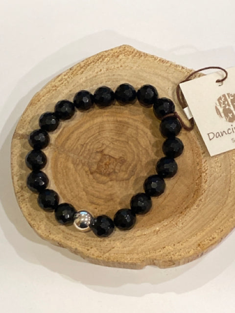 Faceted Black Onyx Bracelet