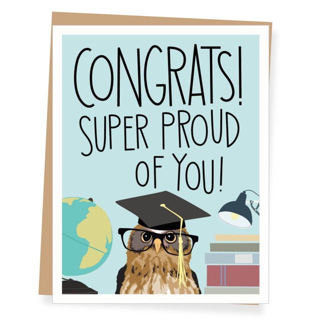 Proud Owl Graduation Card