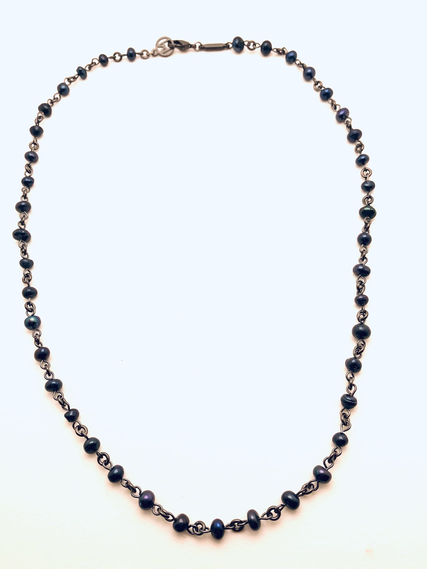 Black on Black Pearl Necklace