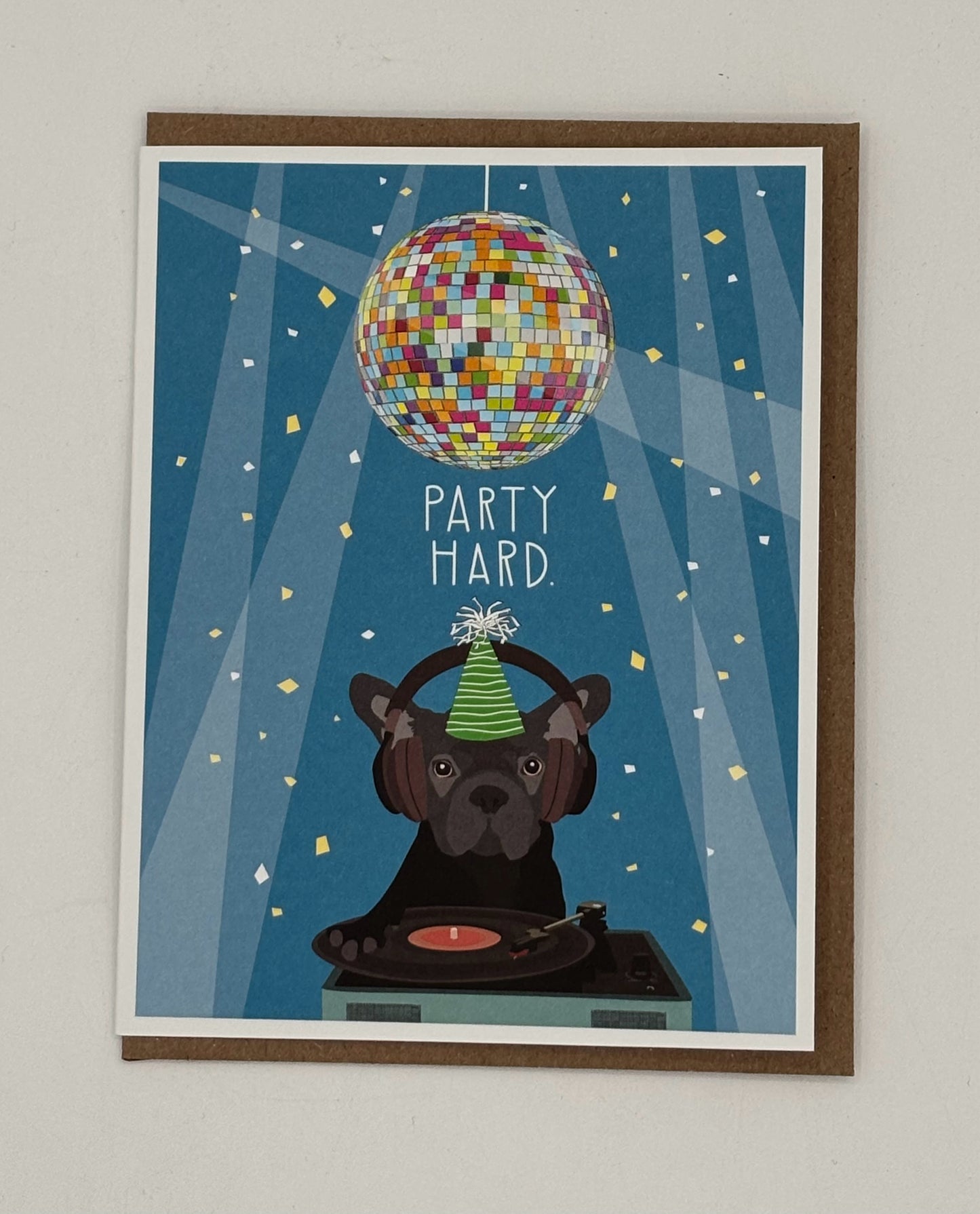 DJ Birthday Dog Card