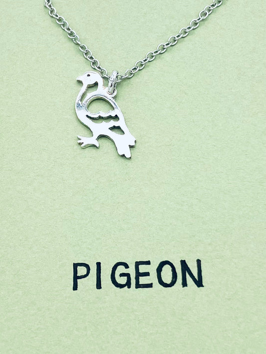 Pigeon in English Necklace