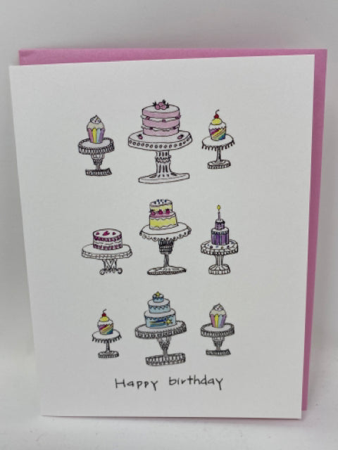 Cute Cakes Birthday Card