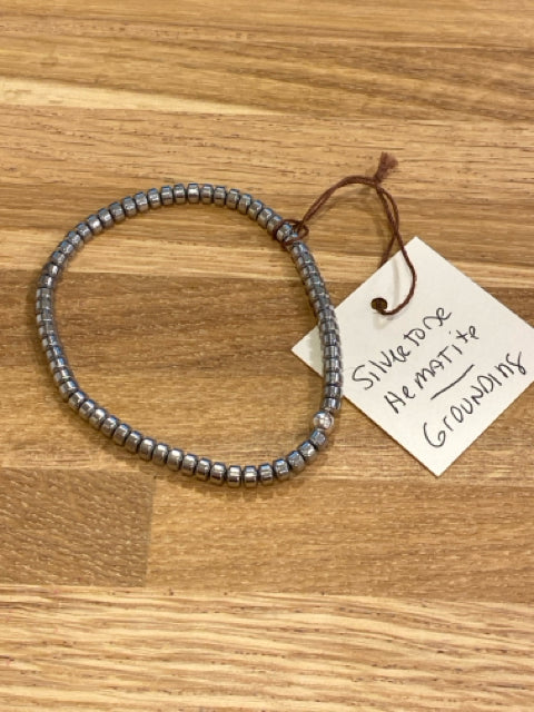 Silver Hematite Bracelet