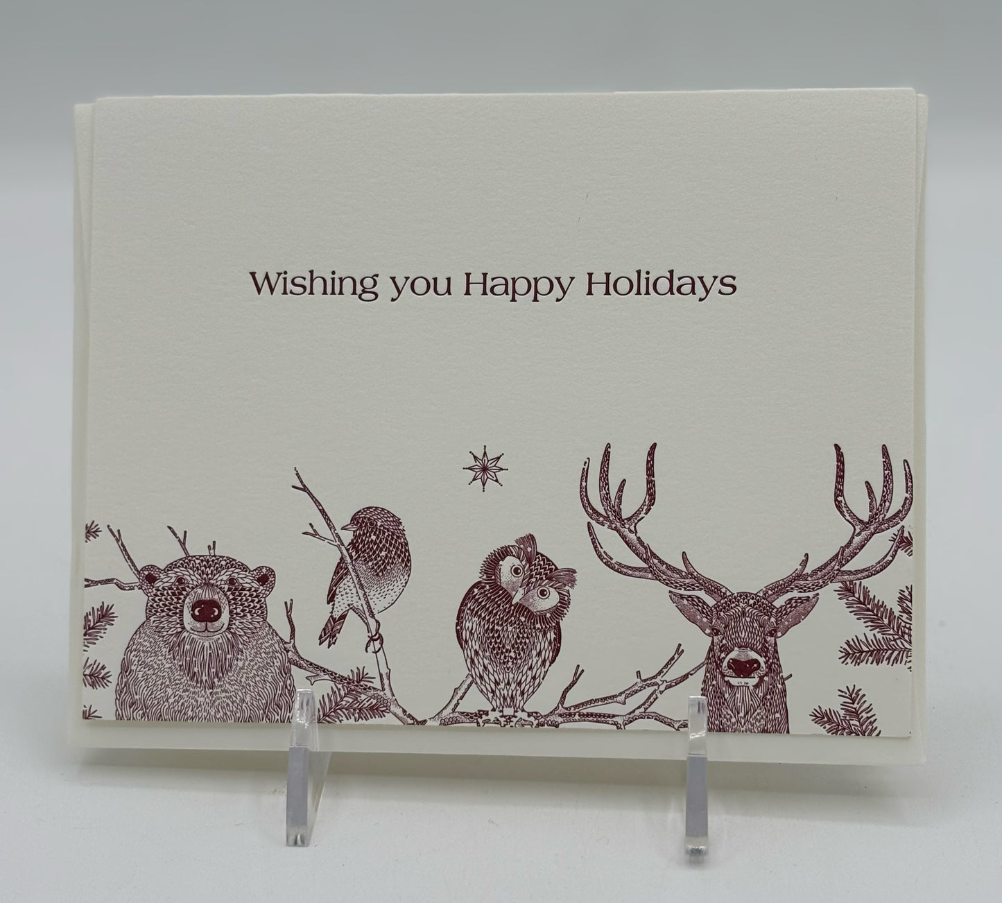 Happy Holidays Animal Card