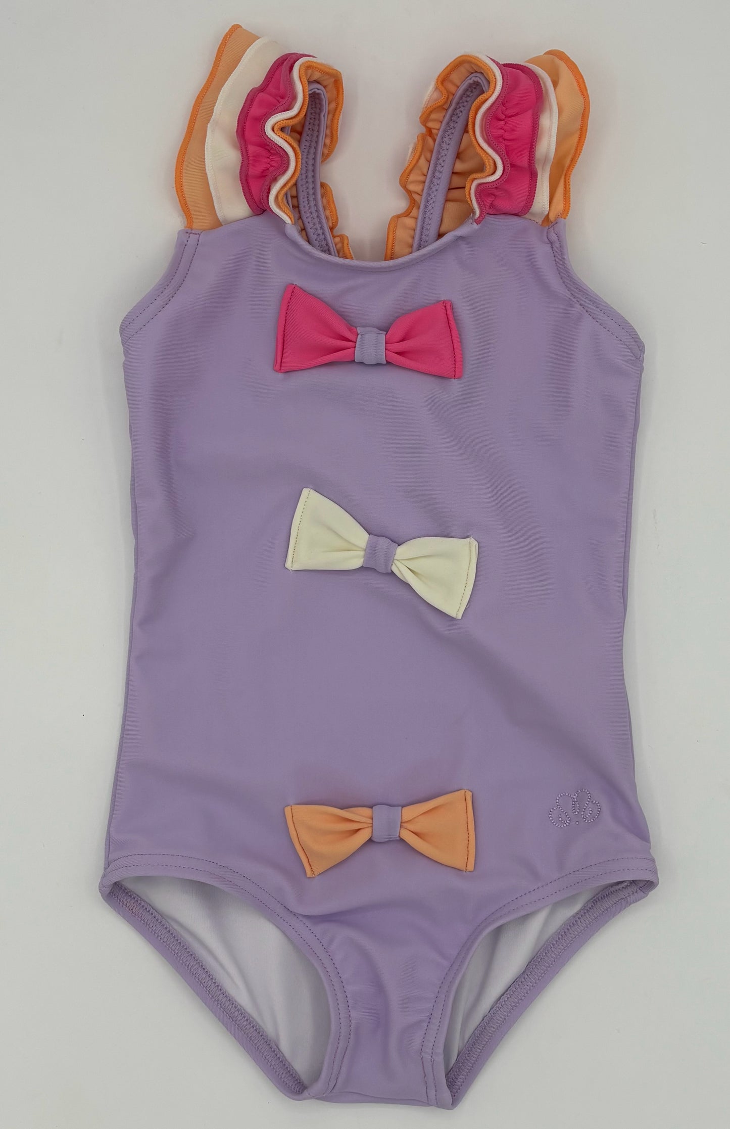 18-24 M Lilac Swimsuit with Ruffles and Bows