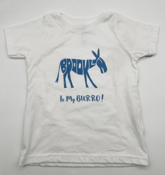 Brooklyn is my Burro Onesie Size 6 M White