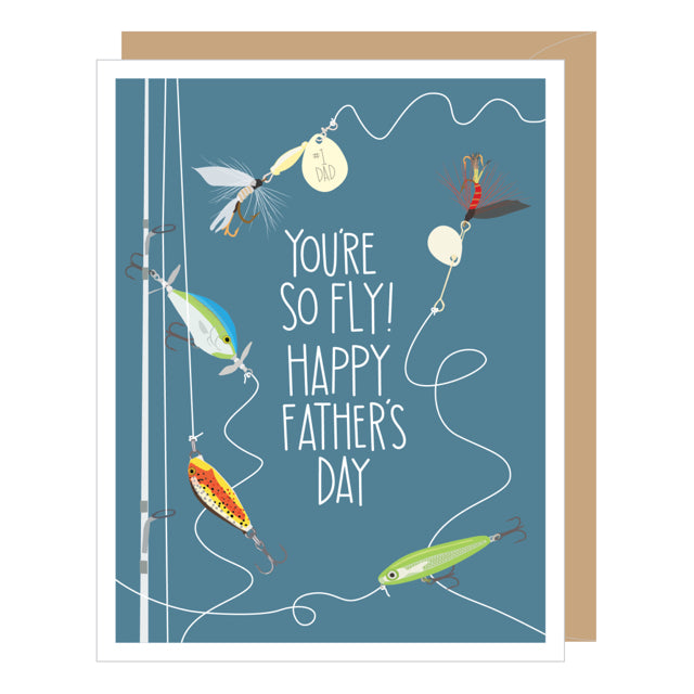 Fishing Lure Father's Day Card