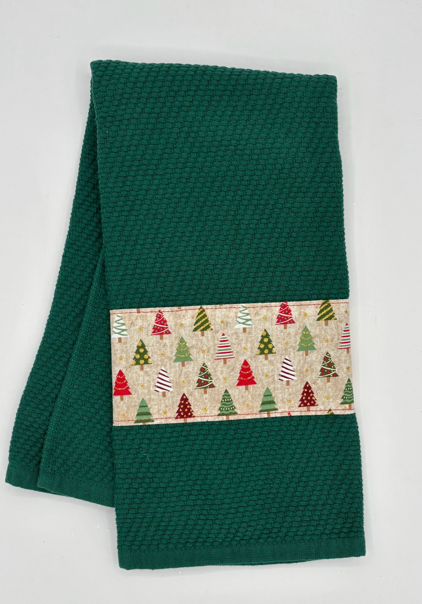 Evergreen Towel with Tree Trim