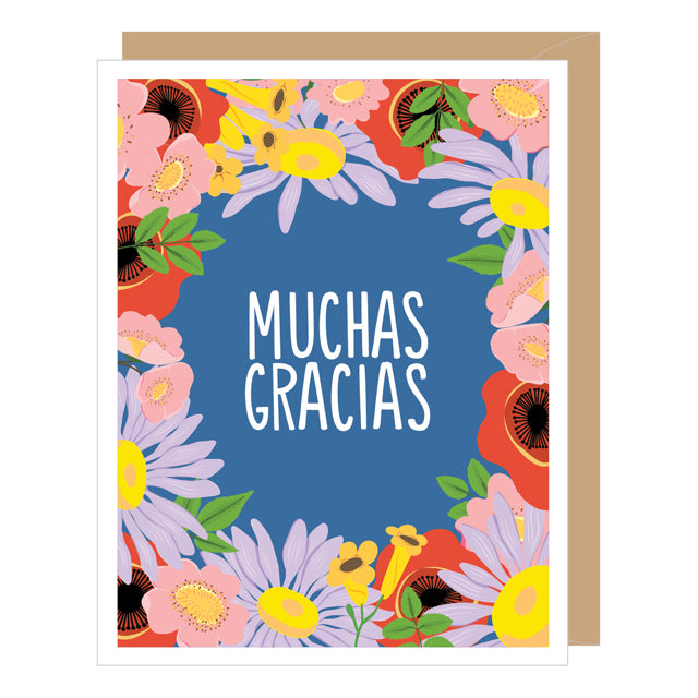 Spanish Floral Thank You Card