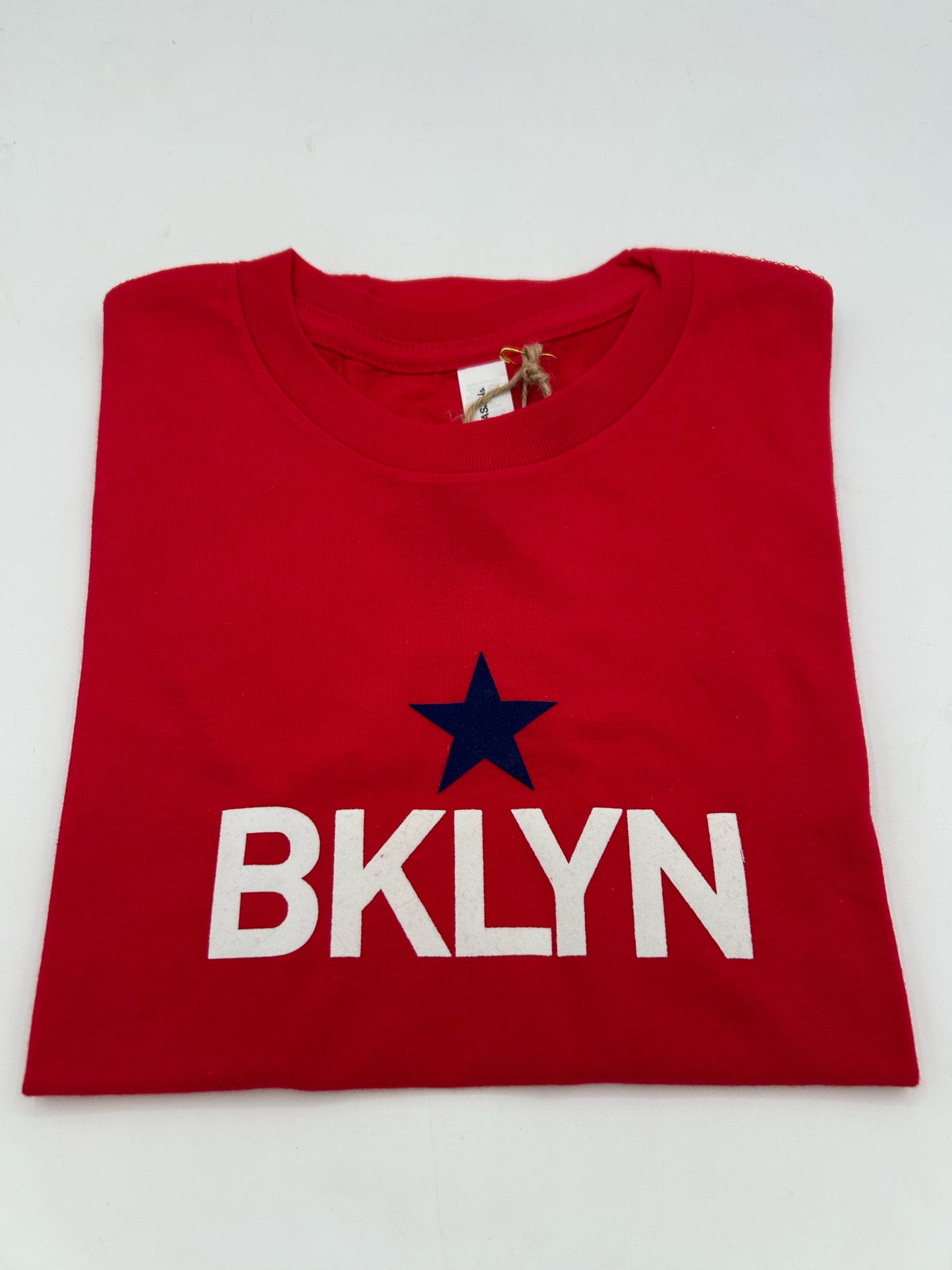 Brooklyn Star Toddler Tee Blue star on Red size 4Y