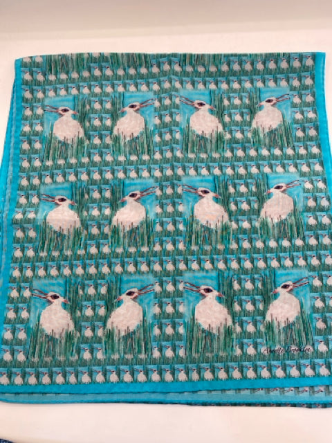 Crane Silk Scarf