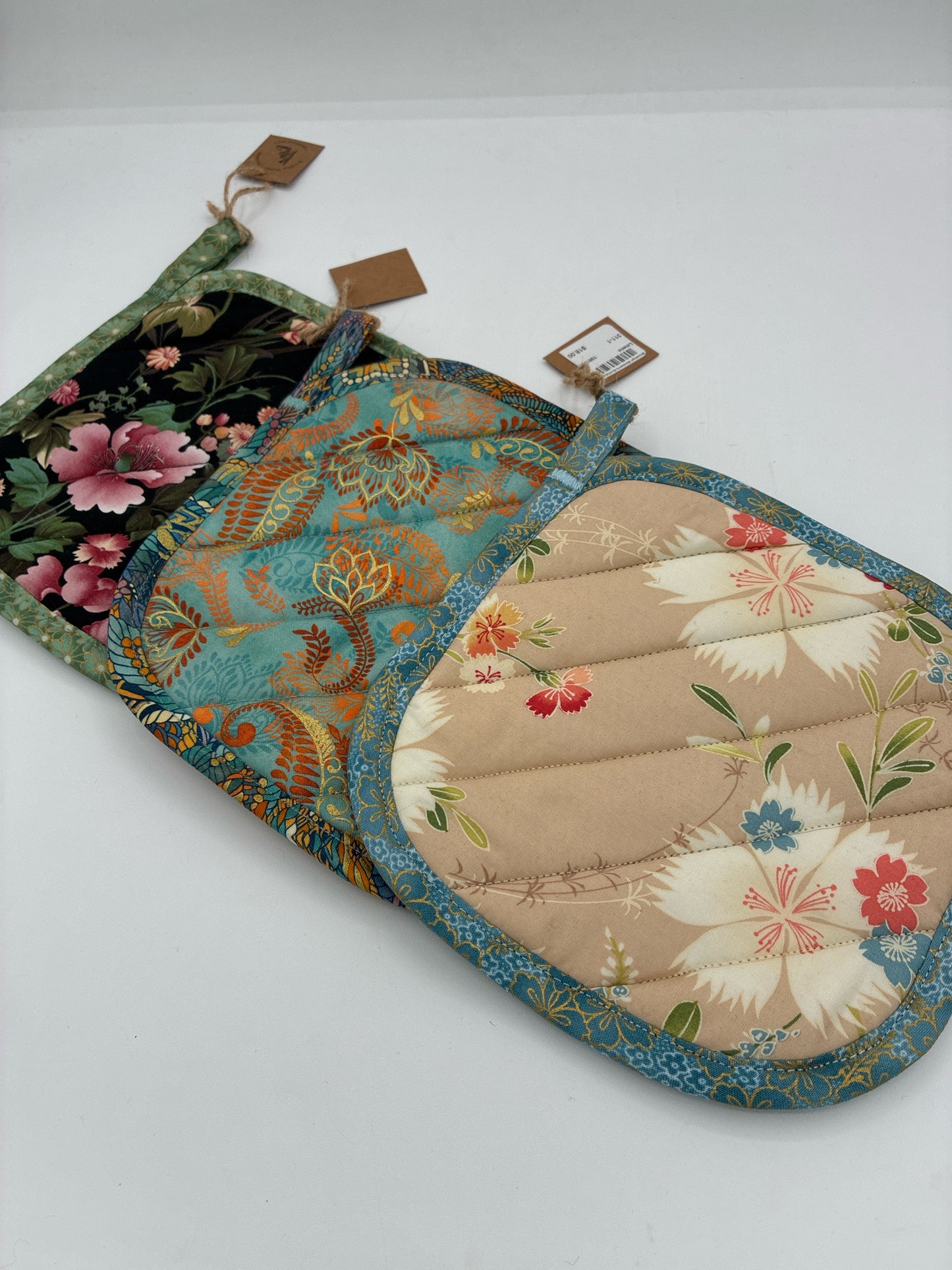 Quilted Potholders - assorted prints