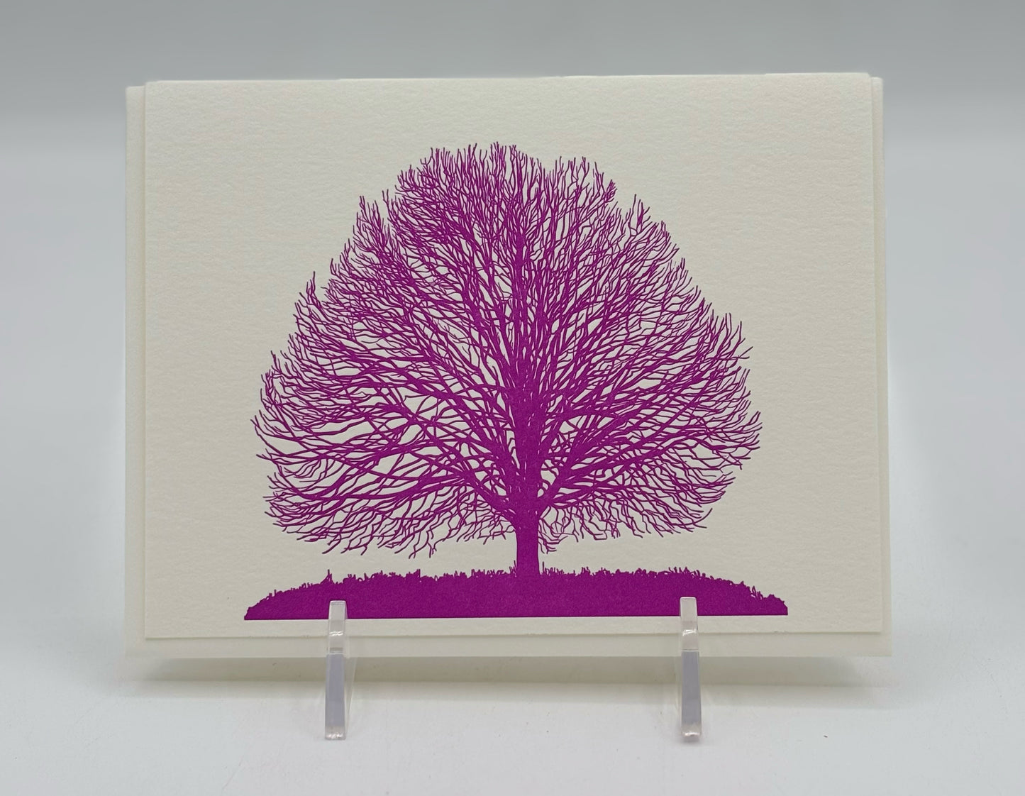 Autumn Lace Purple Tree card