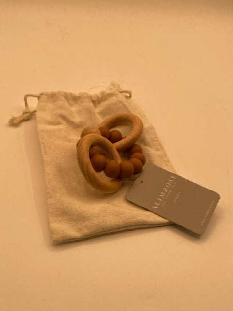 Teether - Beachwood Cinnamon Color