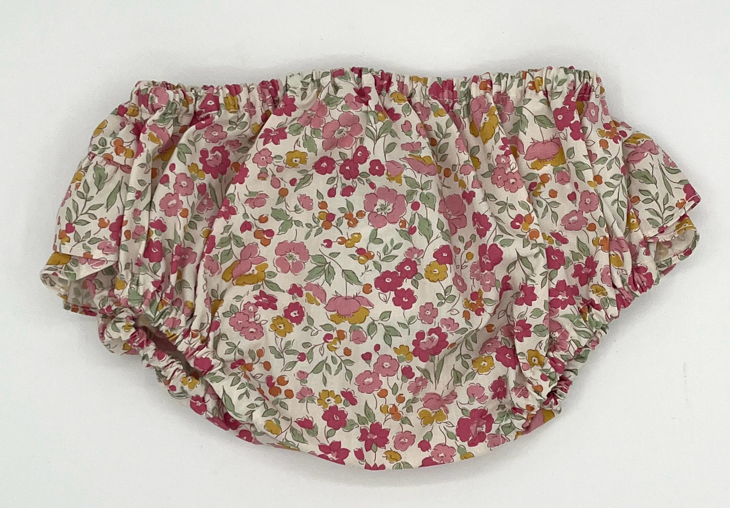 Nappy Cover - w/Ruffle Rose Garden Medium