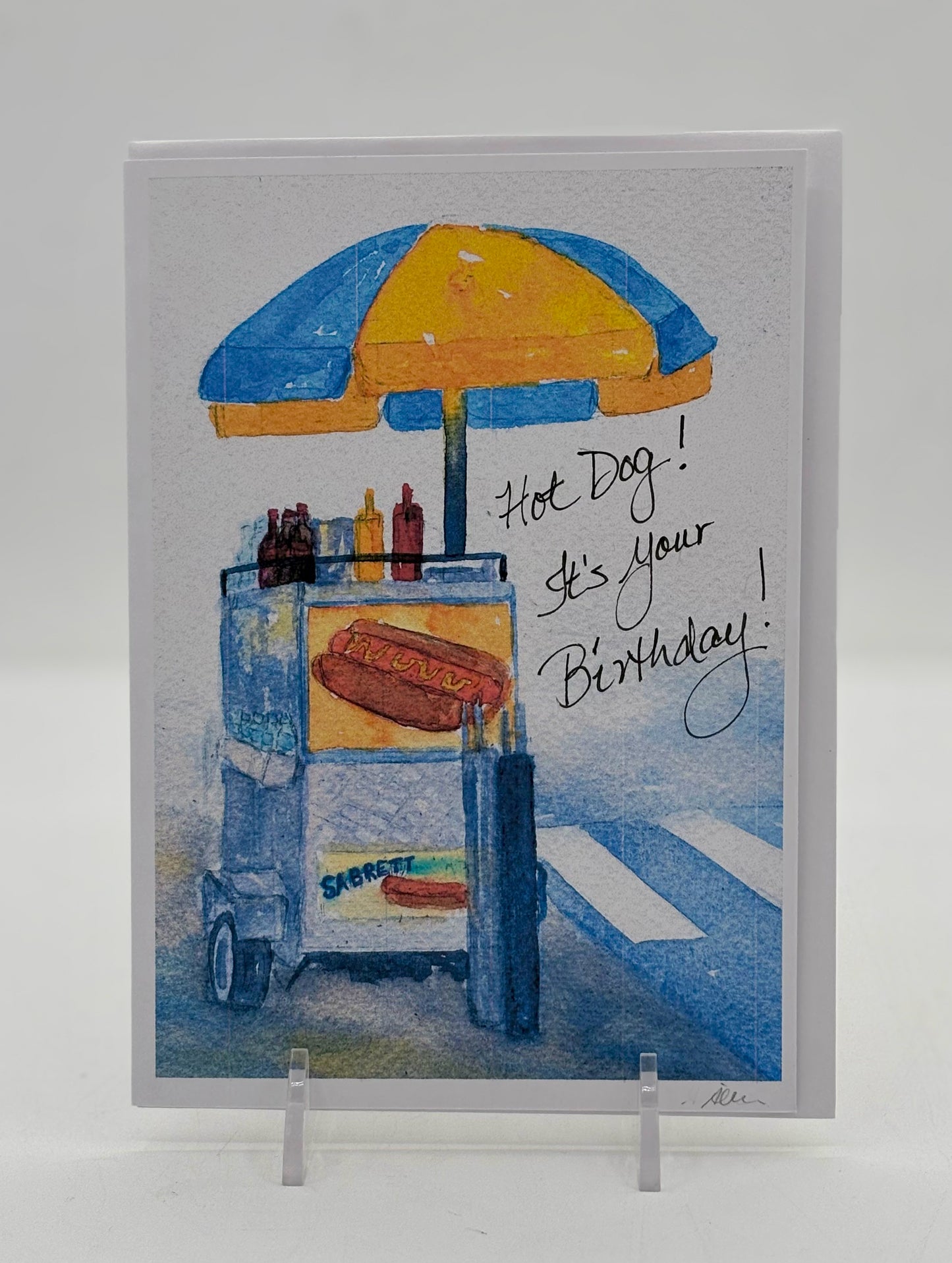 Birthday Hot Dog Card
