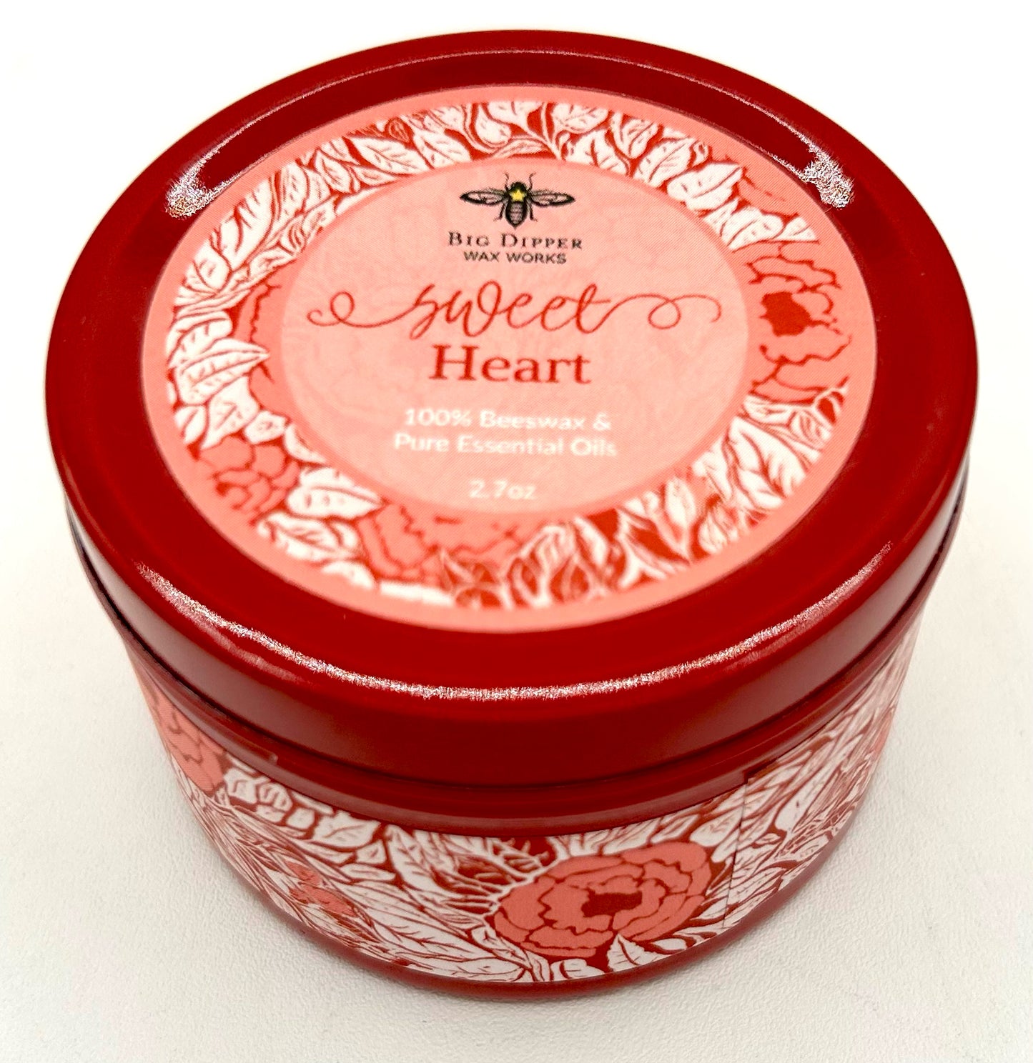 Sweet Heart Aromatherapy Tin Candle