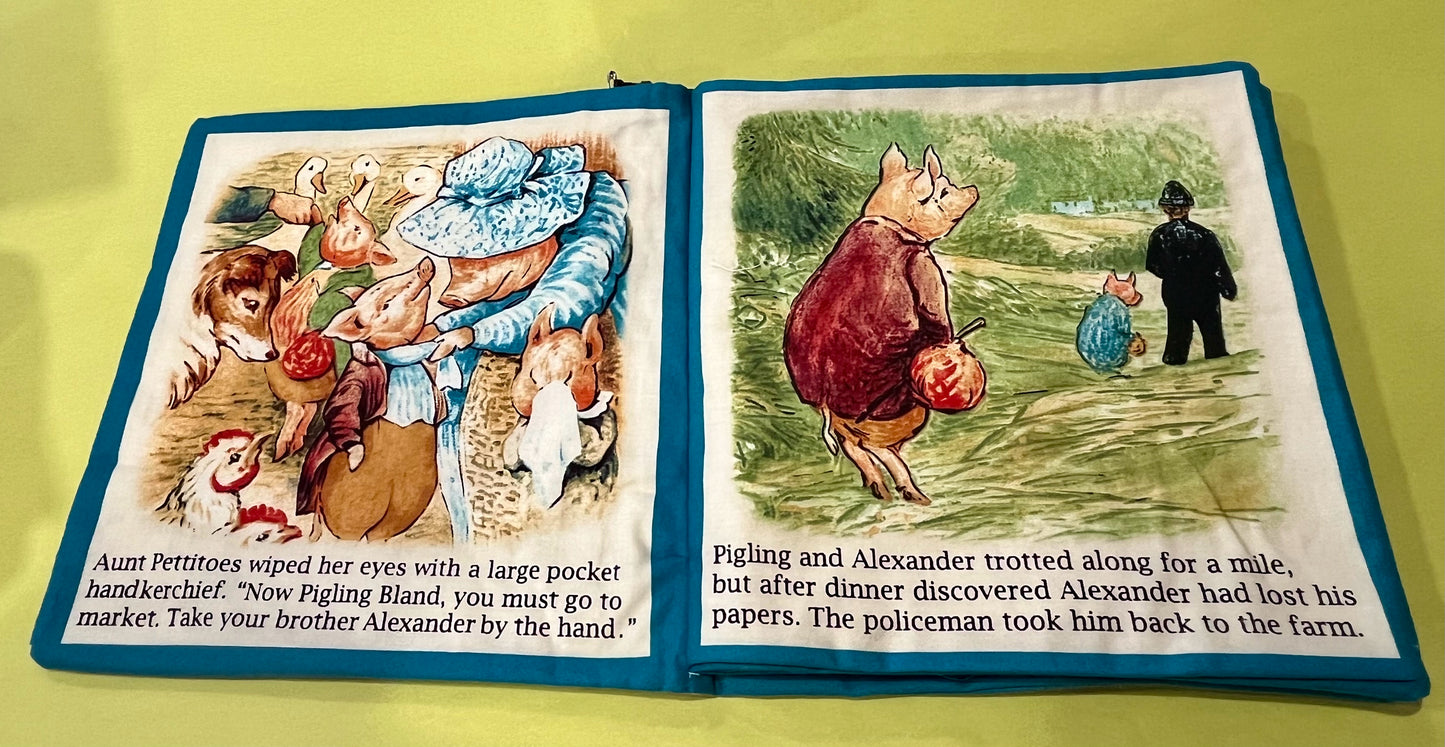 Beatrix Potter Quiet Book - Tale of Pigling Bland