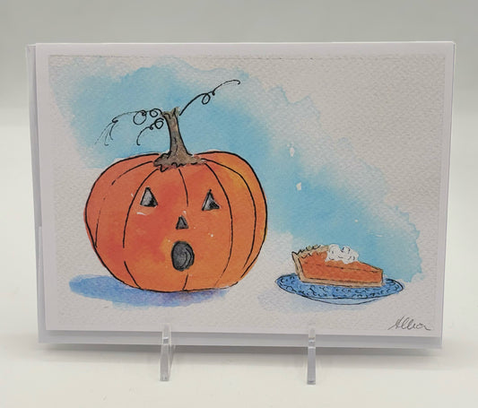Pumpkin Pie Card