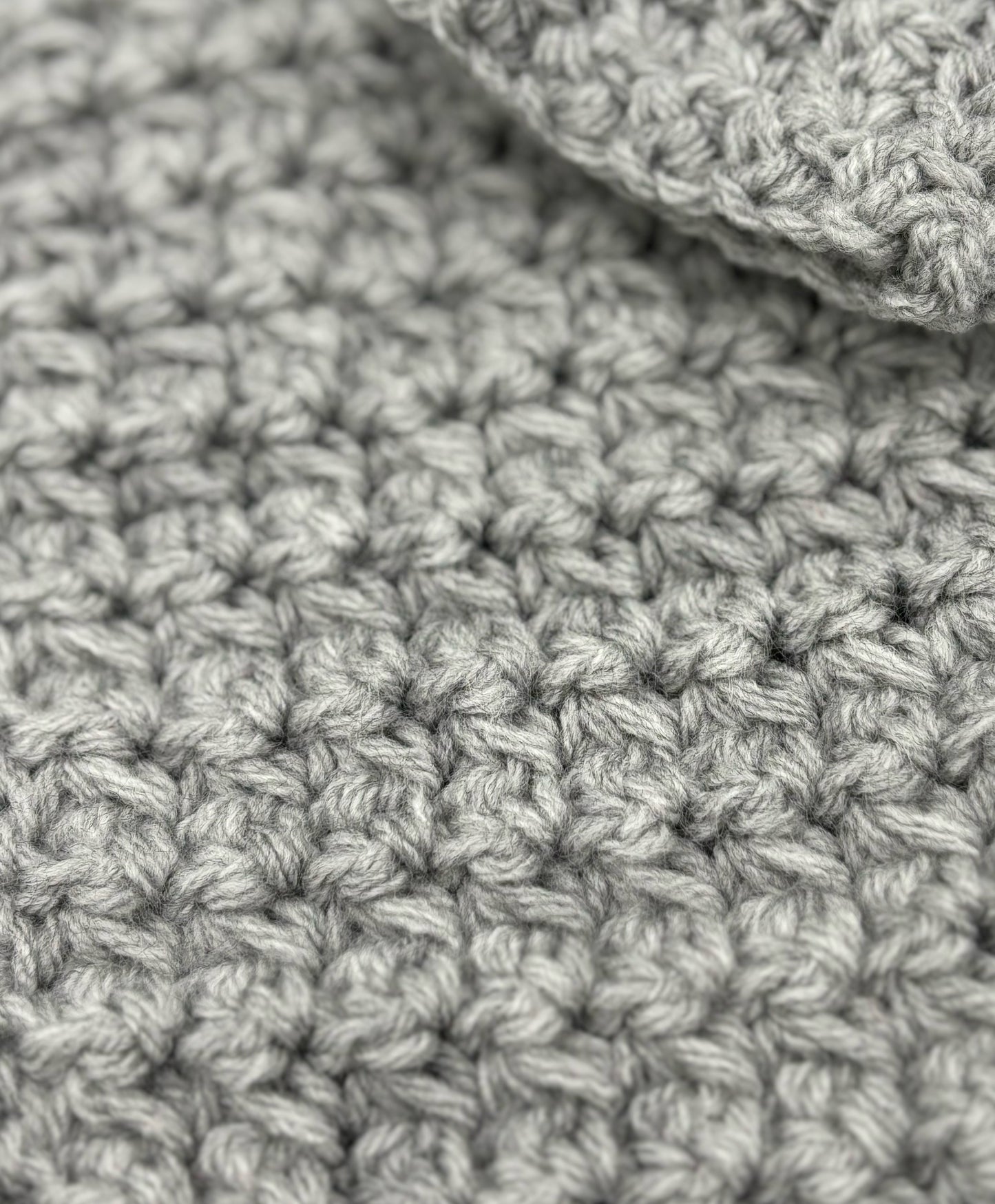 3-6 M Light Gray Acrylic Crochet Swing Jacket