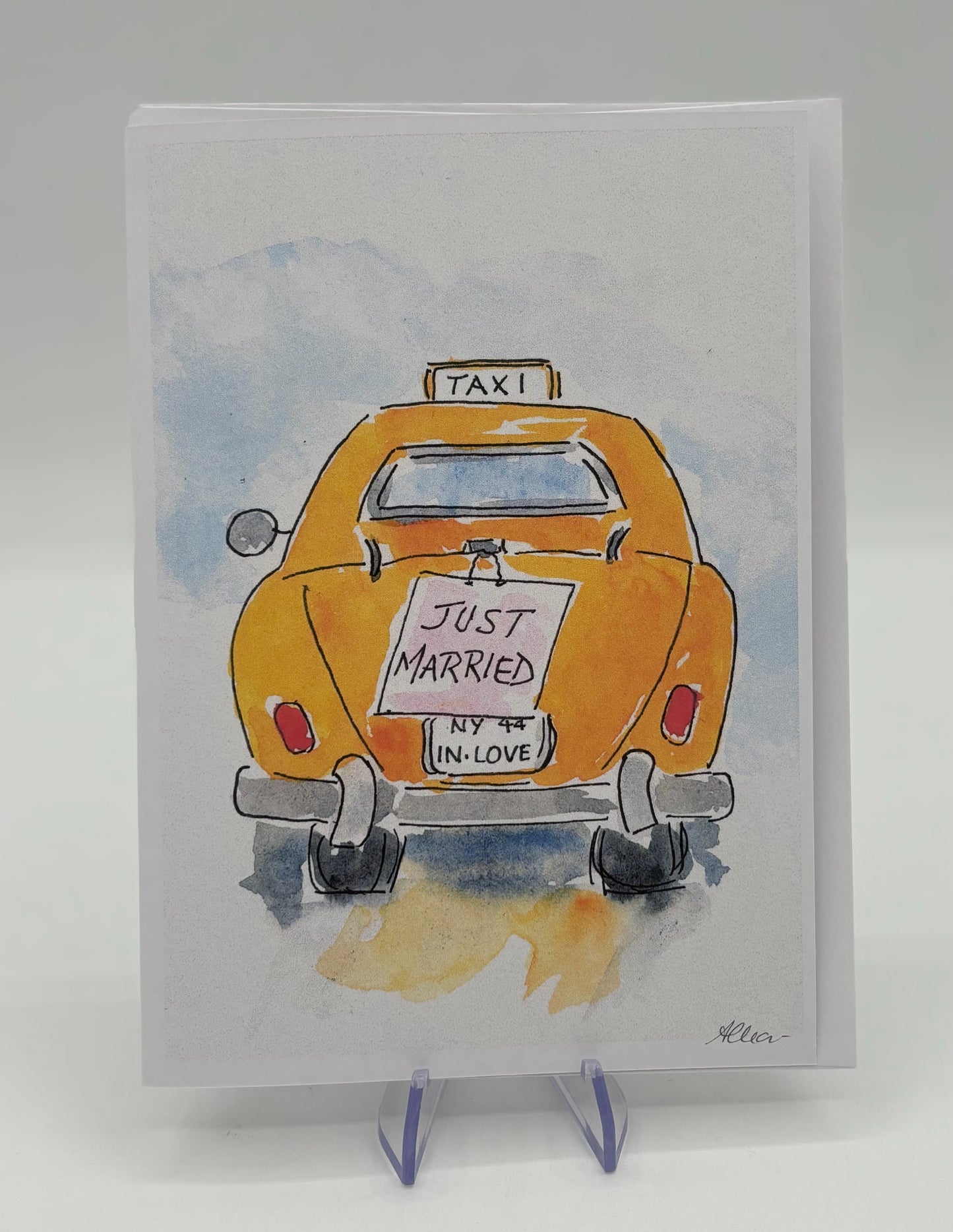 Wedding Taxi Card