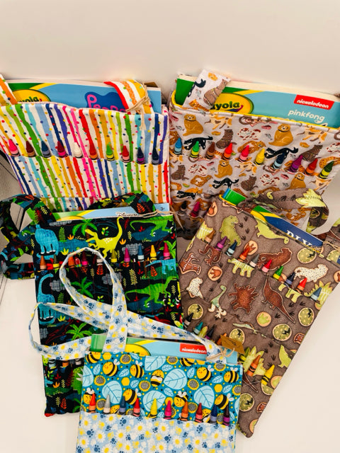 Crayon Tote With Coloring Book