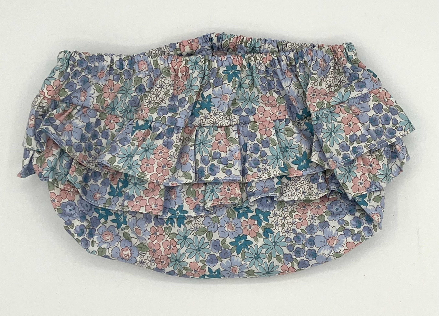 Nappy Cover - w/Ruffle Liberty Blue Medium