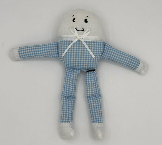 Blue Gingham Humpty Dumpty Doll