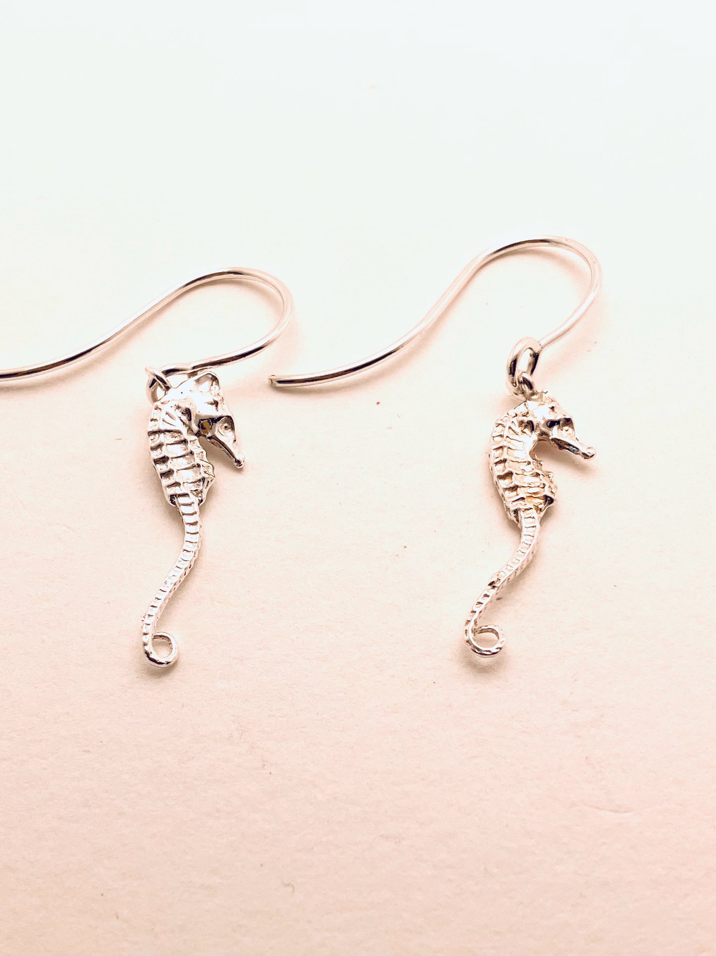 Sterling Silver Seahorse Dangles