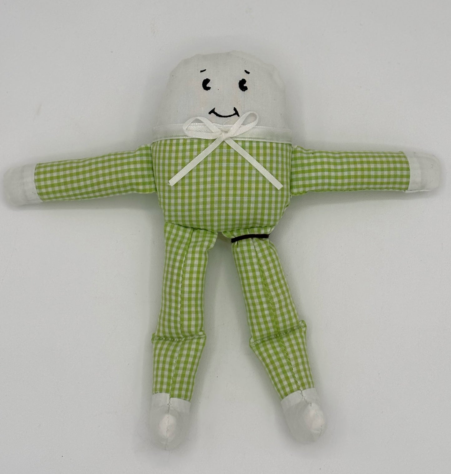 Green Gingham Humpty Dumpty Doll
