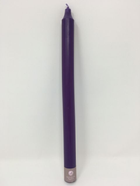 Purple 12" Tapered Candle