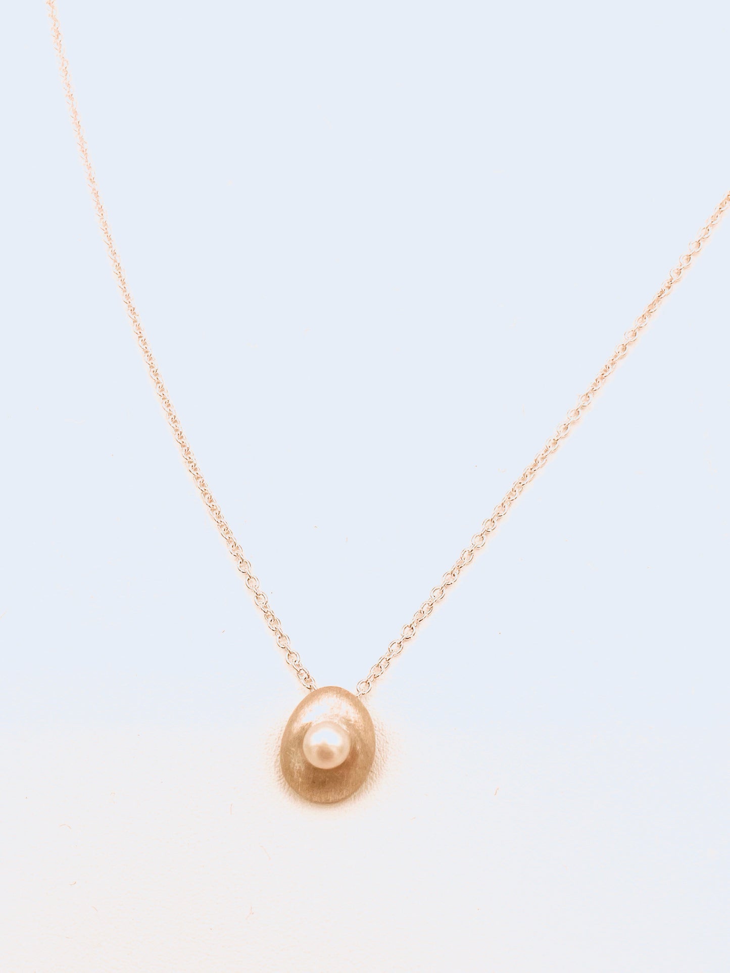 Nest with Pearl Sterling Necklace