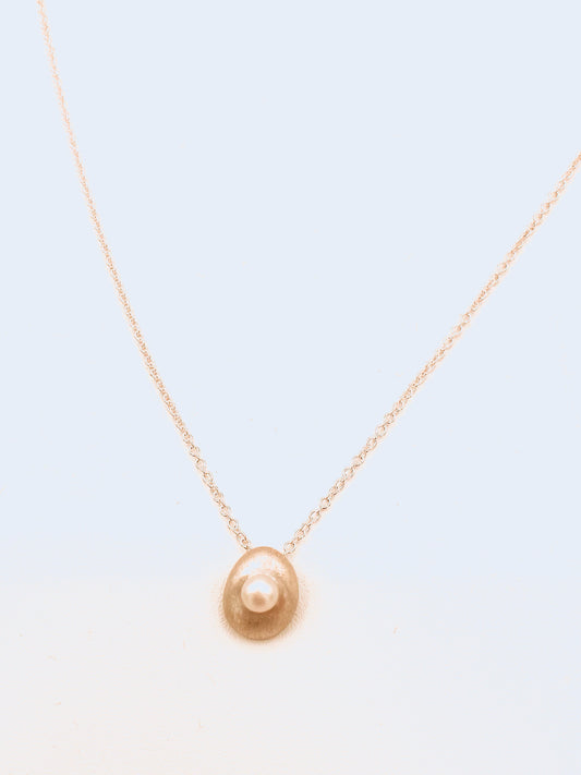 Nest with Pearl Sterling Necklace