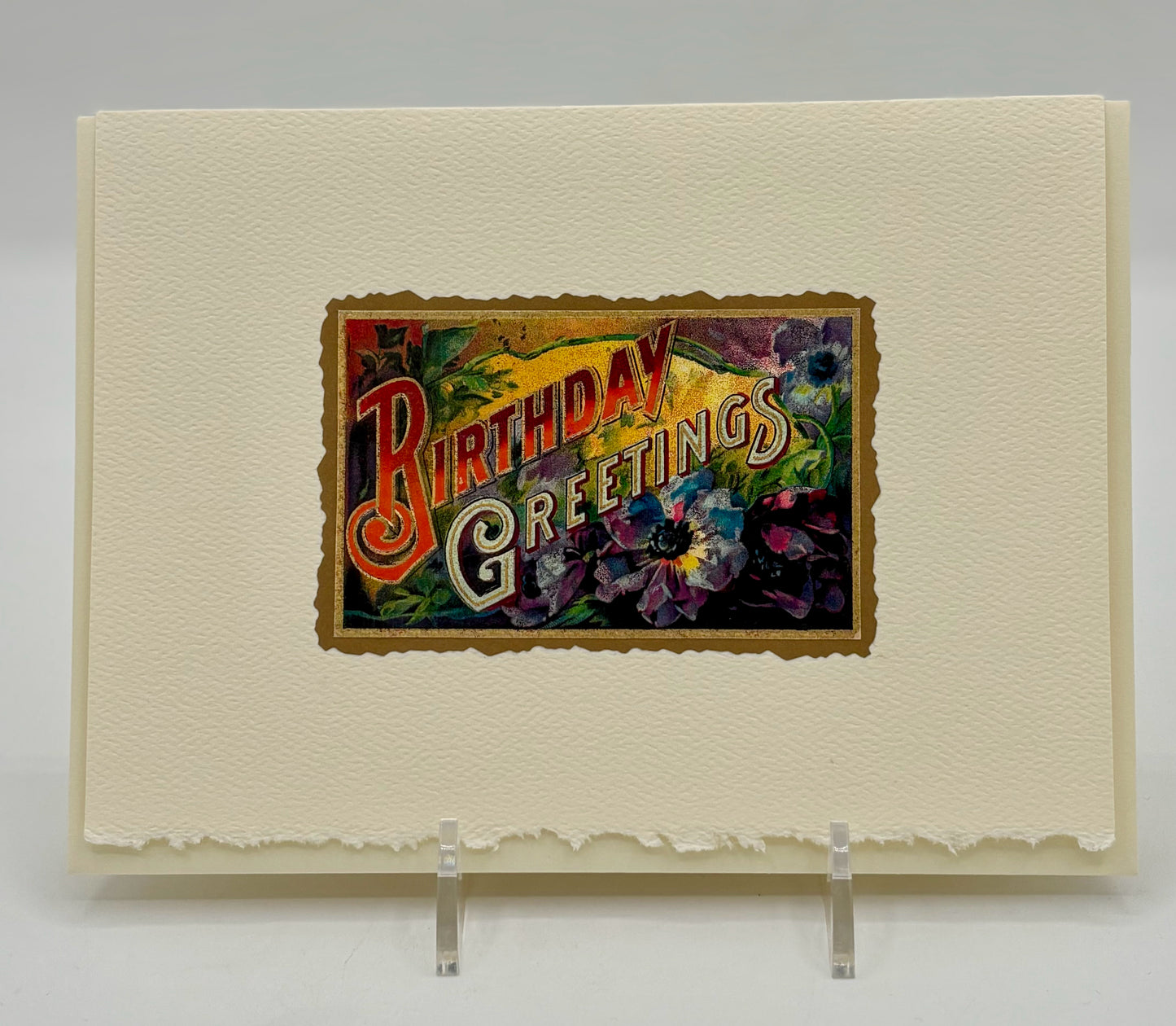 Floral Greetings Birthday Card