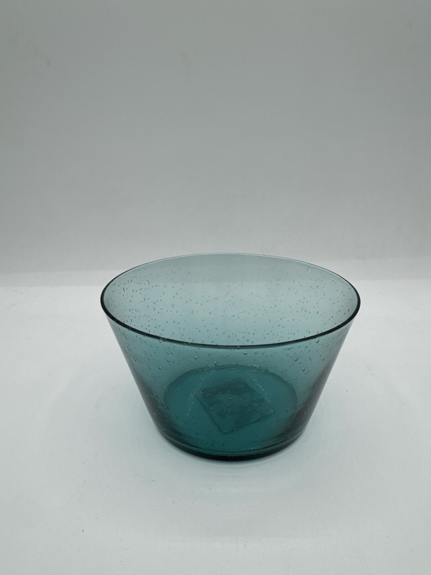 Small Handblown Glass Bowl - Mineral Blue