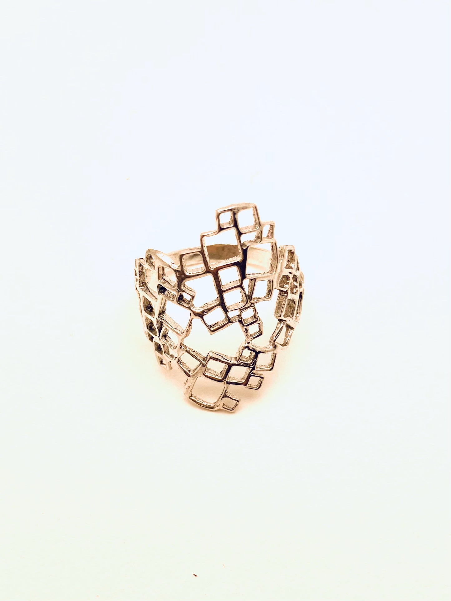Squares Sterling Silver Ring