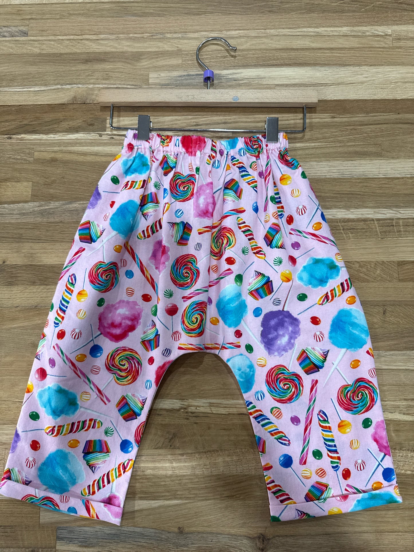 2 Y Pants - Pink w/ Candy