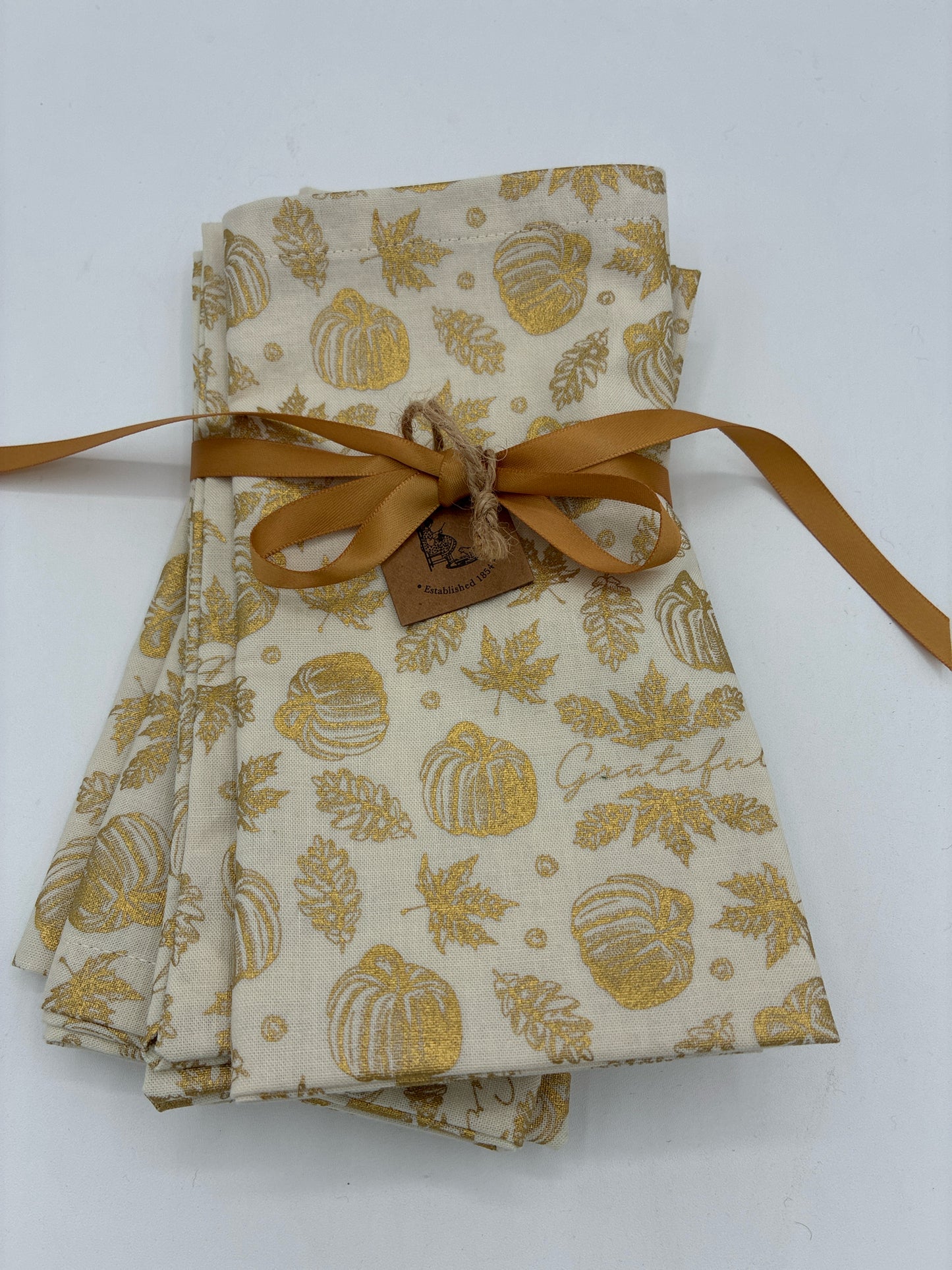 Cream and Gold Napkins