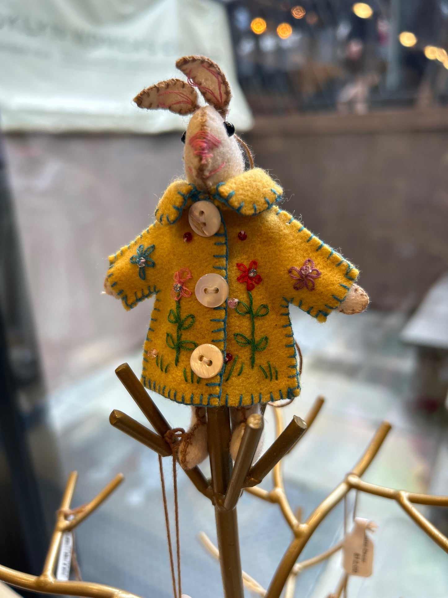 White Rabbit with Yellow Dress