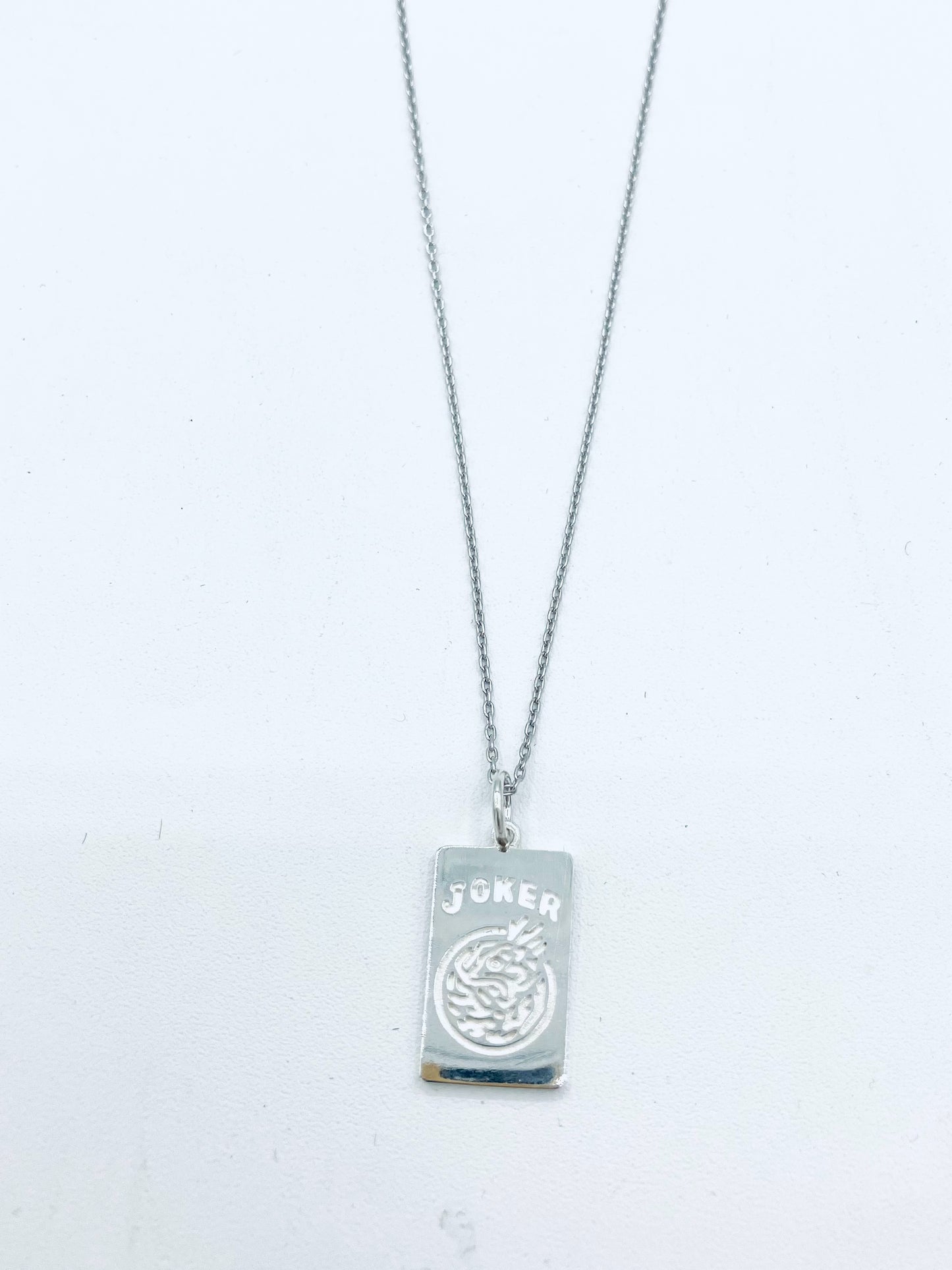 Sterling Silver Joker Necklace
