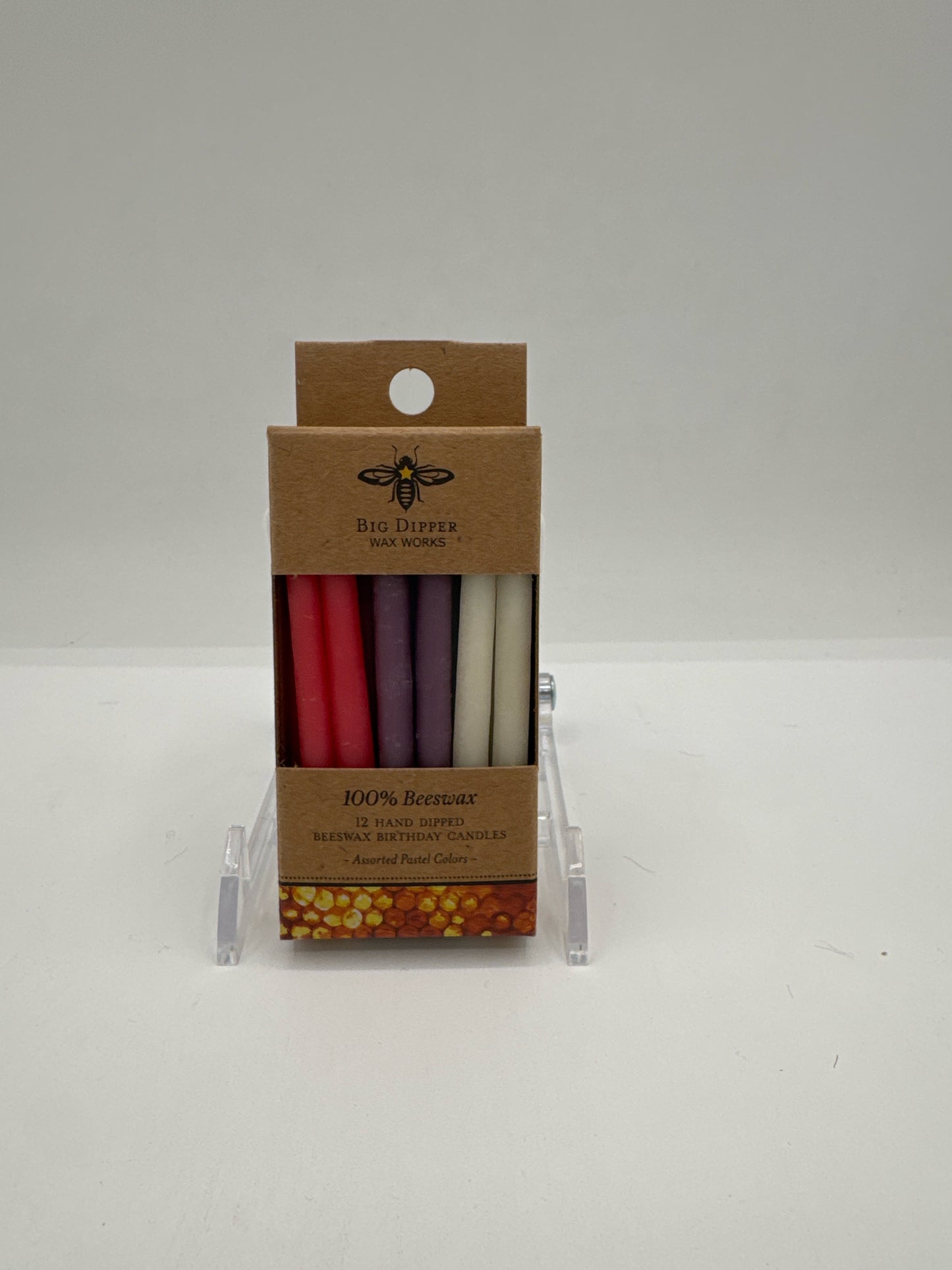 Multi-Color Pastel Beeswax Birthday Candle(s)