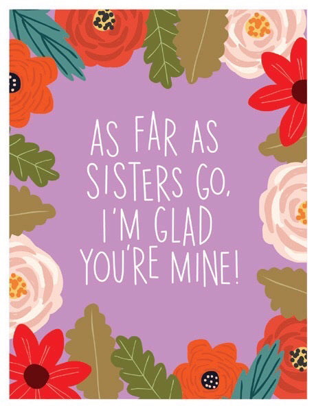 Sister Floral Birthday Card
