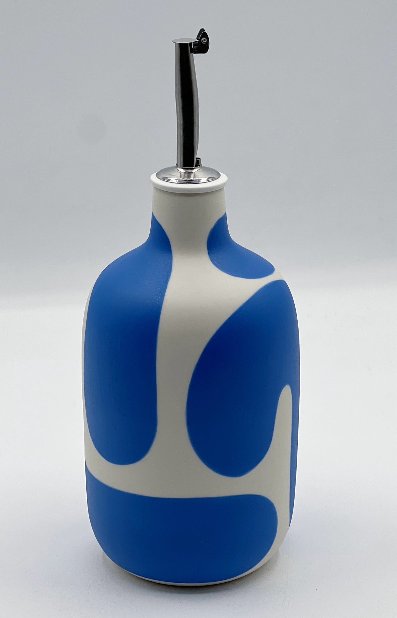 Cobalt Color Block Oive Oil Cruet