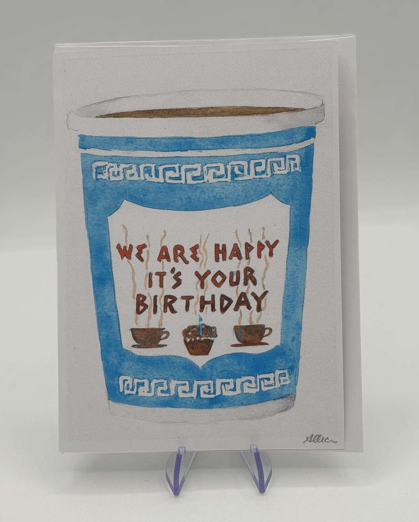 Birthday Coffee Card